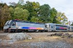 NJT 4654 leads a train inbound